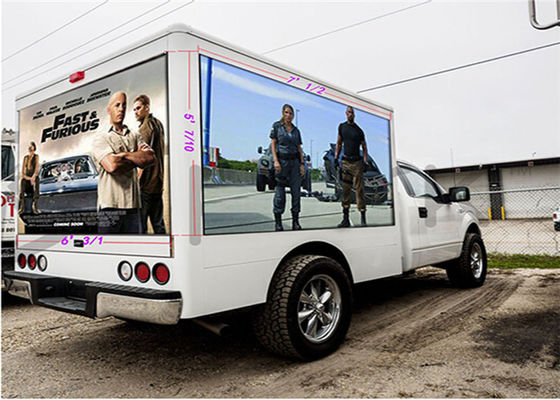 Mobiele de Vrachtwagen LEIDENE van IP54 P10mm 960*960mm Vertoning voor Beweegbare Reclame